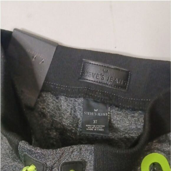 Children's Gray Joggers with Neon Accents - Picture 4 of 12